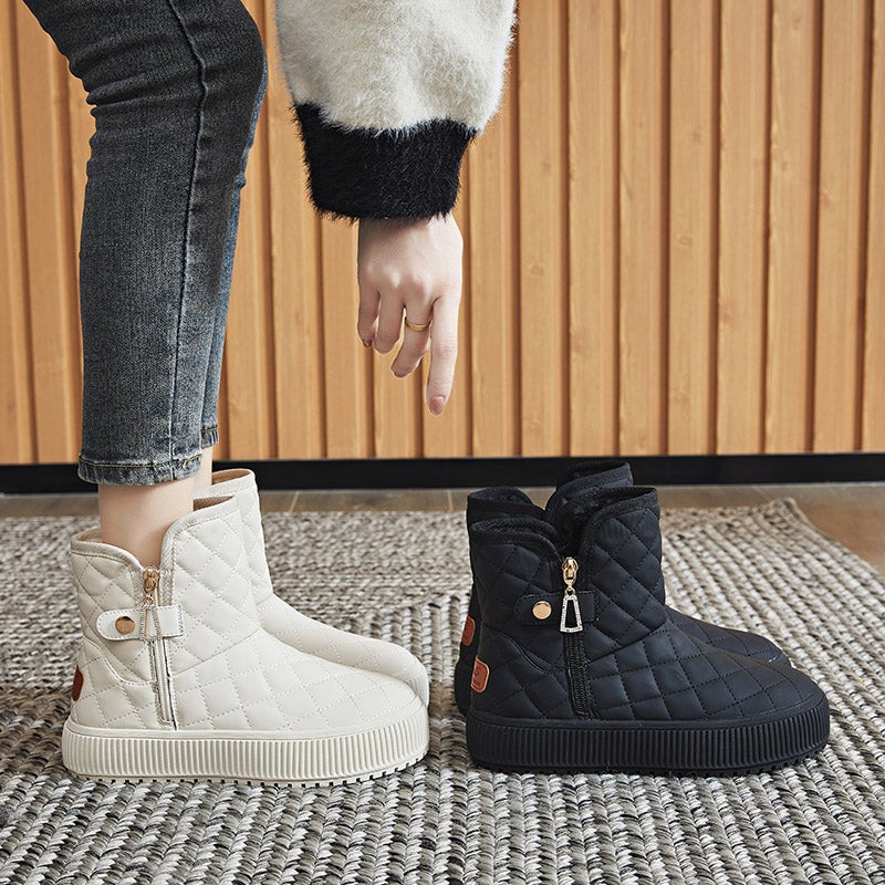 Snow Boots Women'S Winter Fleece-Lined Padded Fur One Northeast Warm Cotton Shoes Women'S Shoes Winter - Image 4